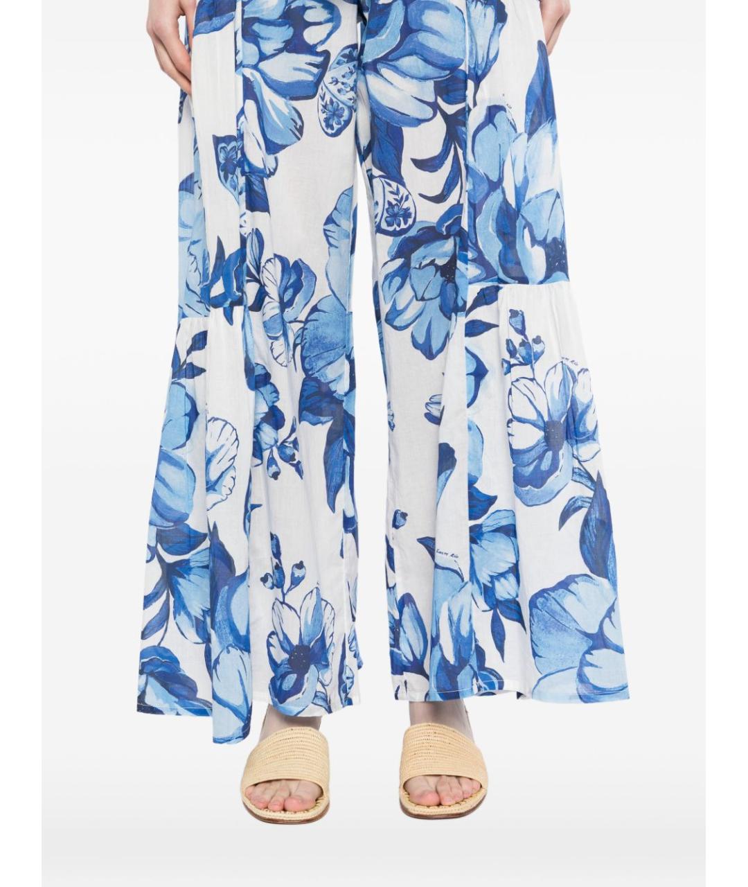 FARM RIO Мульти хлопковые брюки широкие, фото 5