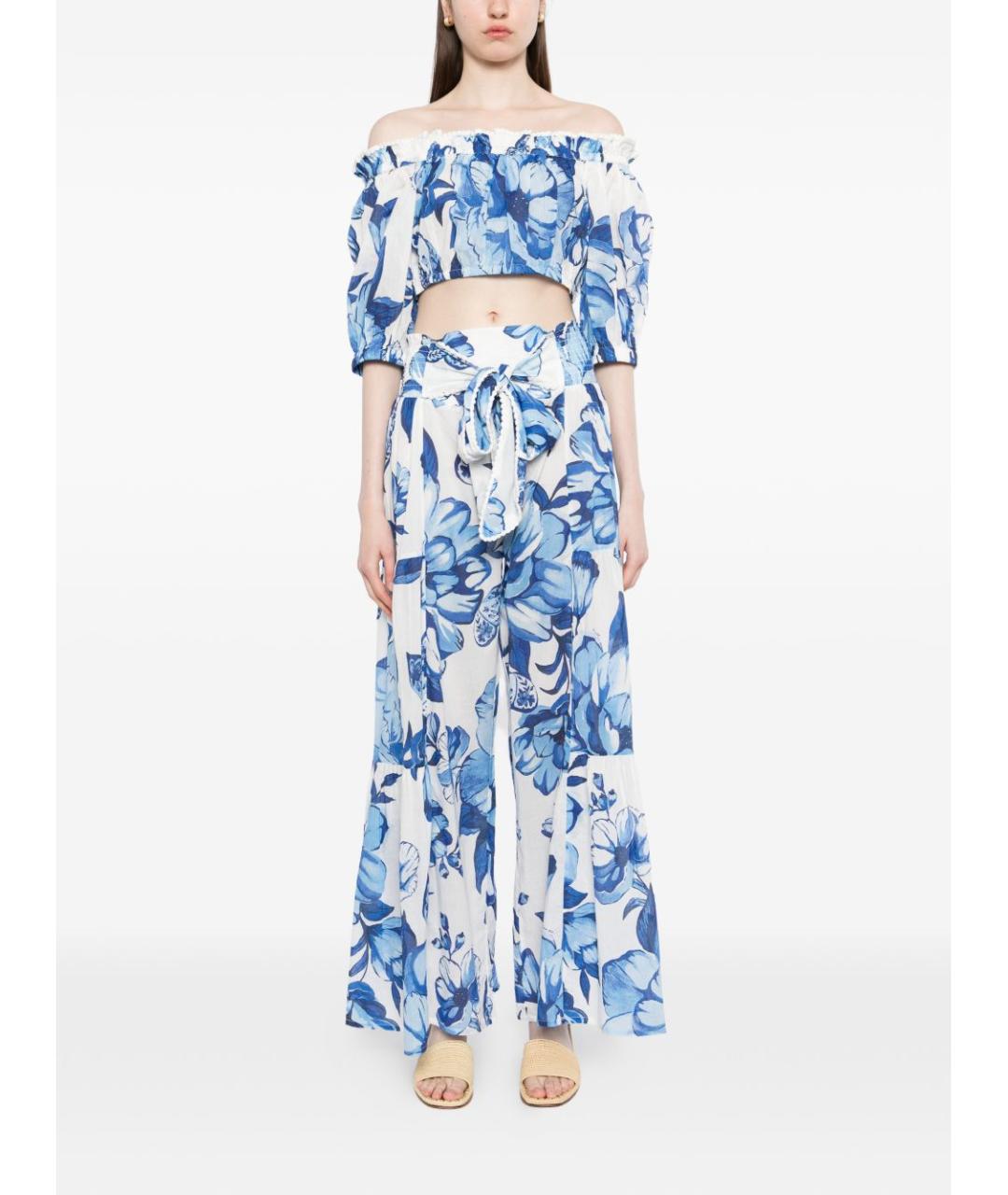 FARM RIO Мульти хлопковые брюки широкие, фото 3