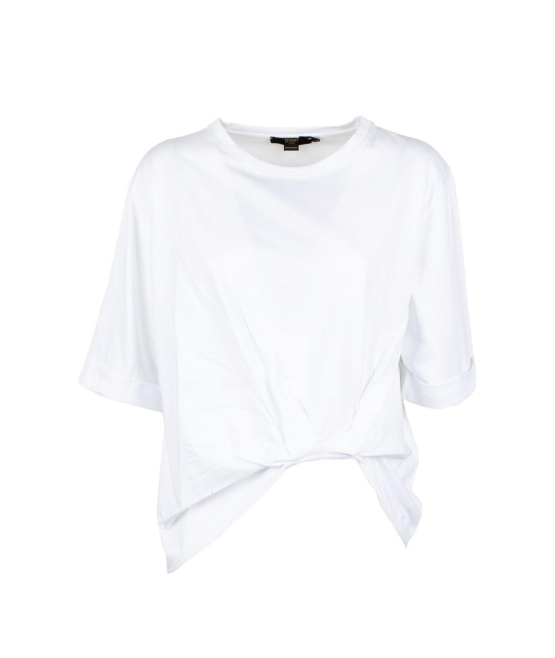 SEVENTY Белая хлопковая футболка, фото 1