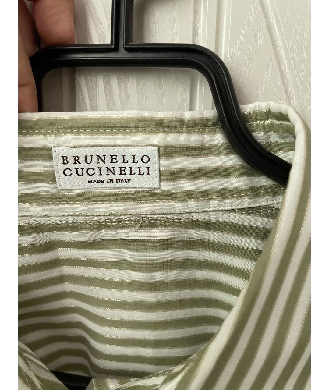 BRUNELLO CUCINELLI Зеленая рубашка, фото 3