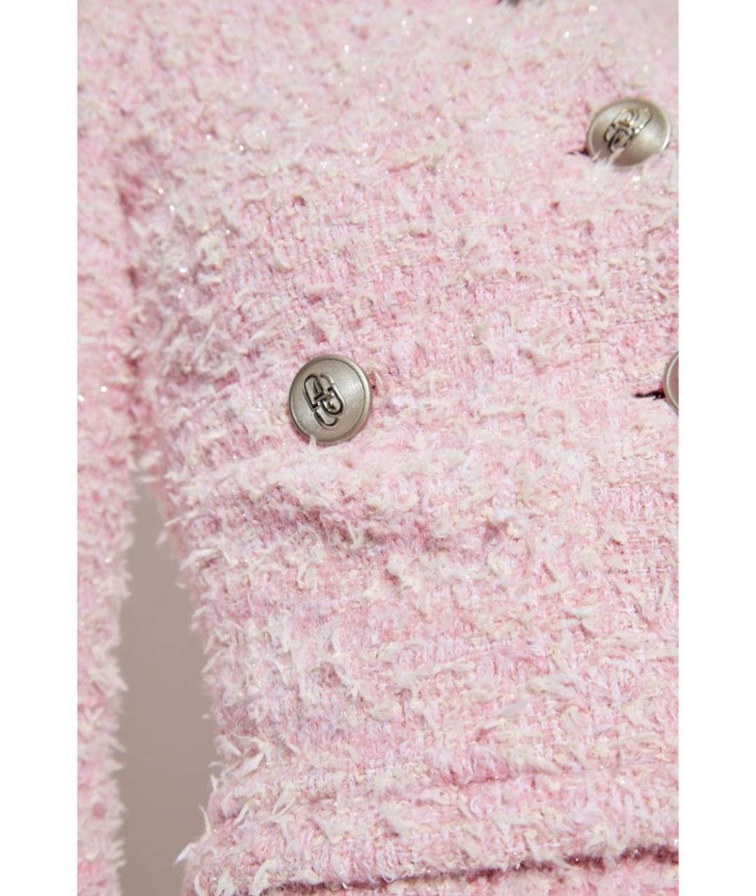 BALENCIAGA Розовый хлопковый кардиган, фото 3