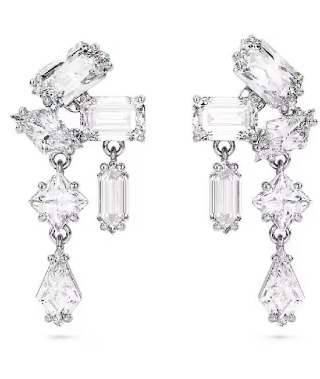 SWAROVSKI Серебряные металлические серьги, фото 1