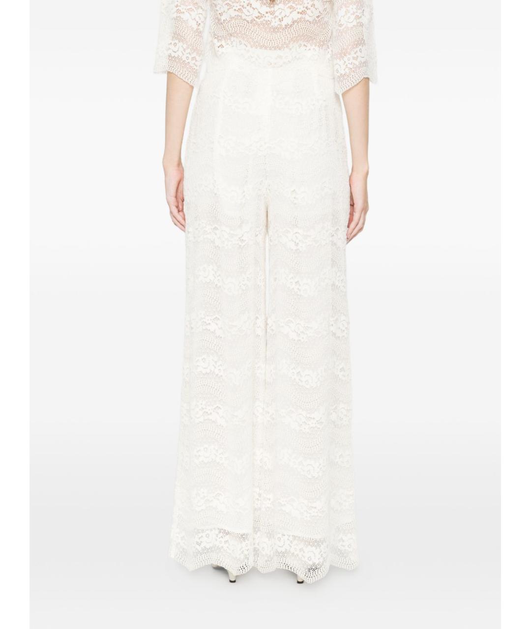 TWIN-SET Бежевые вискозные прямые брюки, фото 4