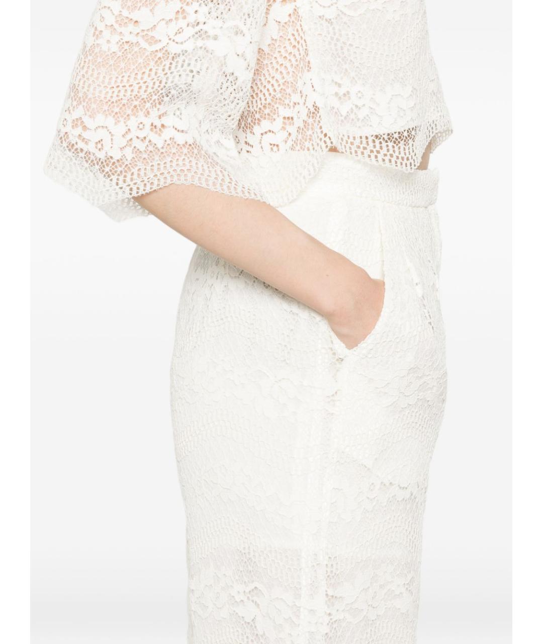 TWIN-SET Бежевые вискозные прямые брюки, фото 5