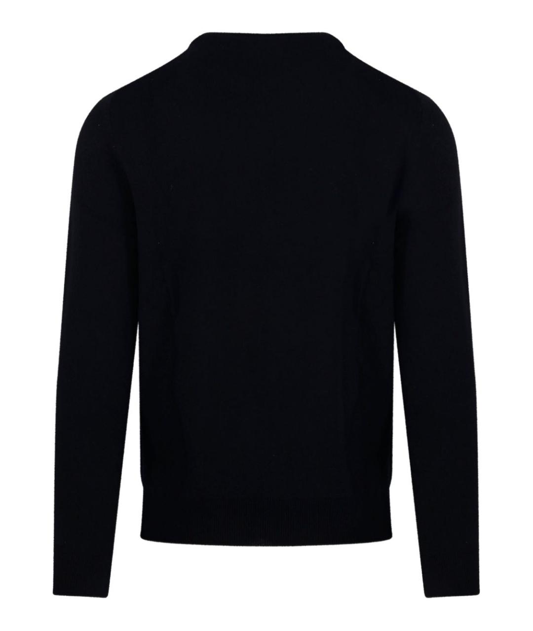RALPH LAUREN Черный шерстяной джемпер / свитер, фото 2
