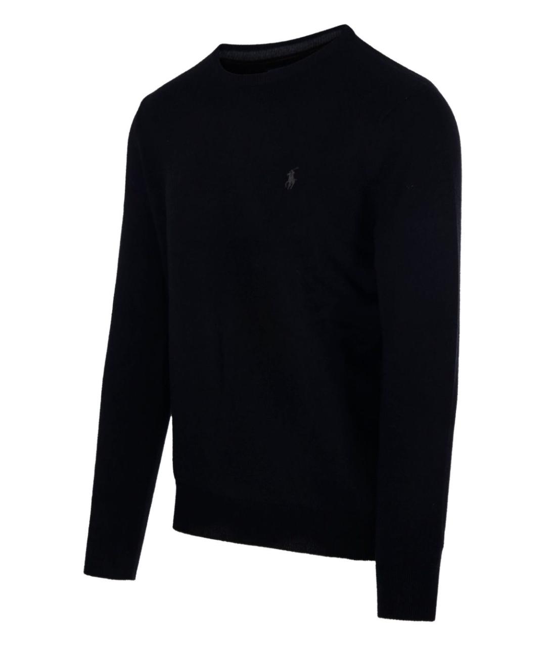 RALPH LAUREN Черный шерстяной джемпер / свитер, фото 4