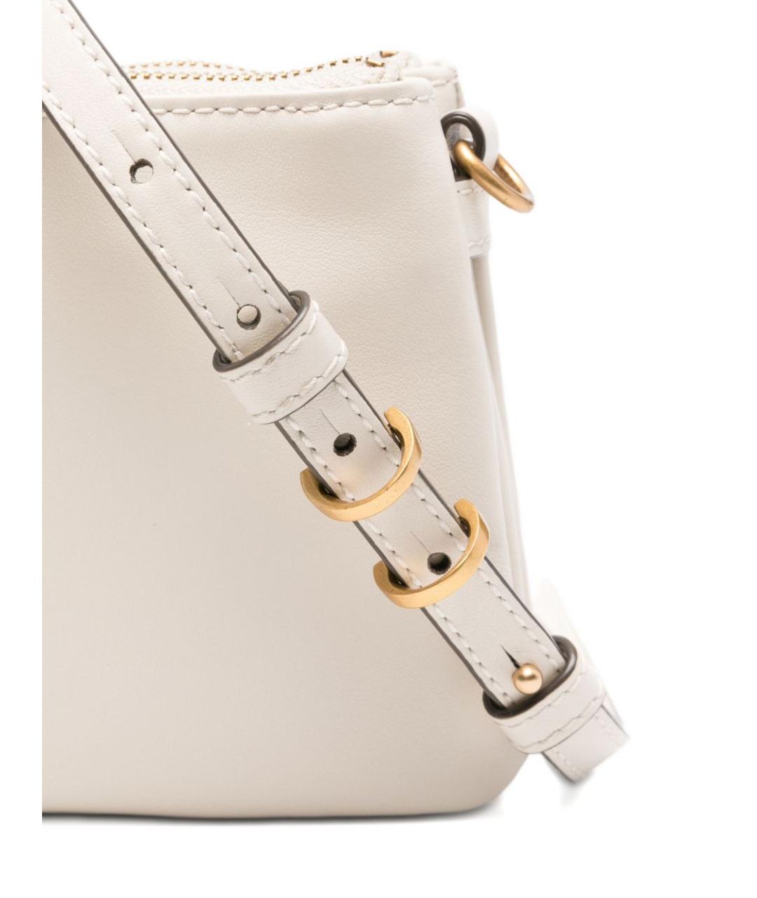 PINKO Белая кожаная сумка через плечо, фото 3