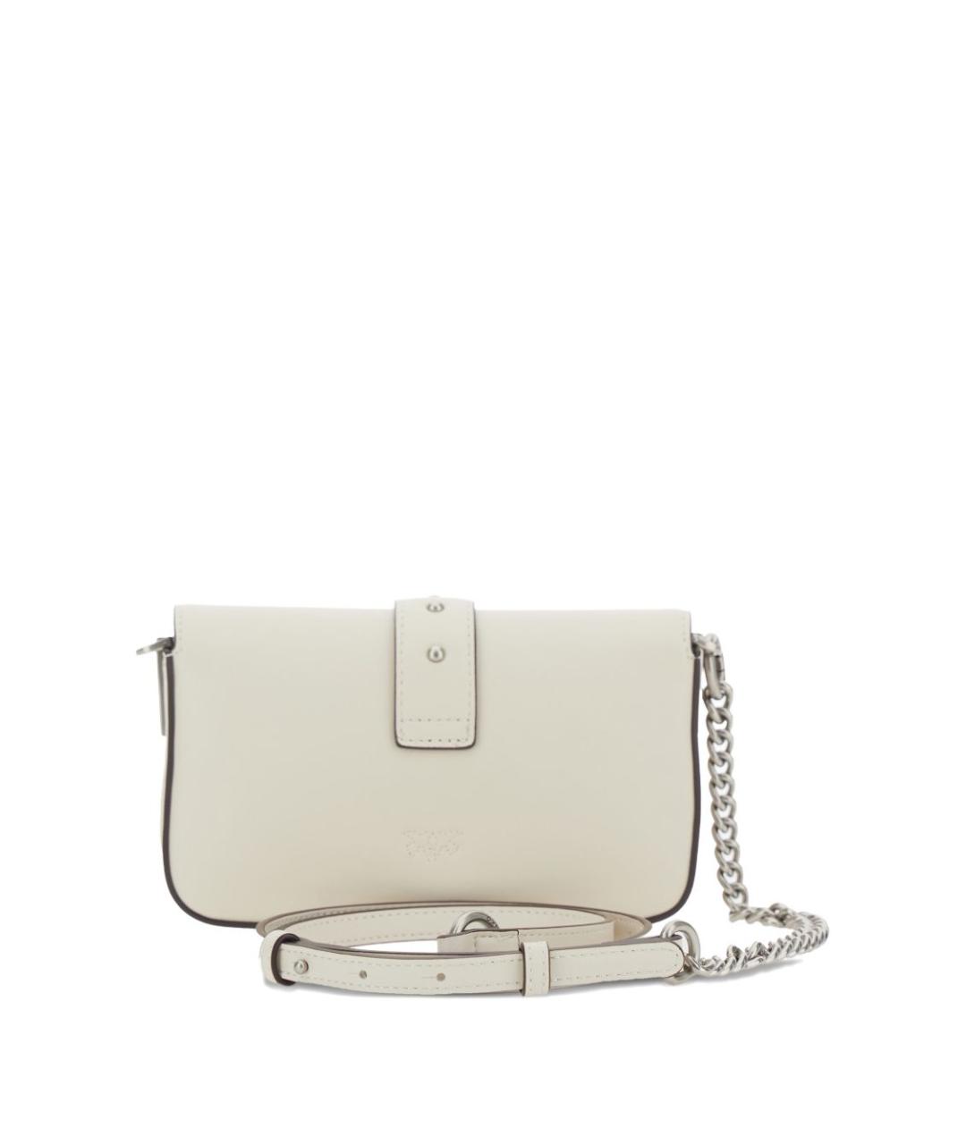 PINKO Белая кожаная сумка через плечо, фото 2