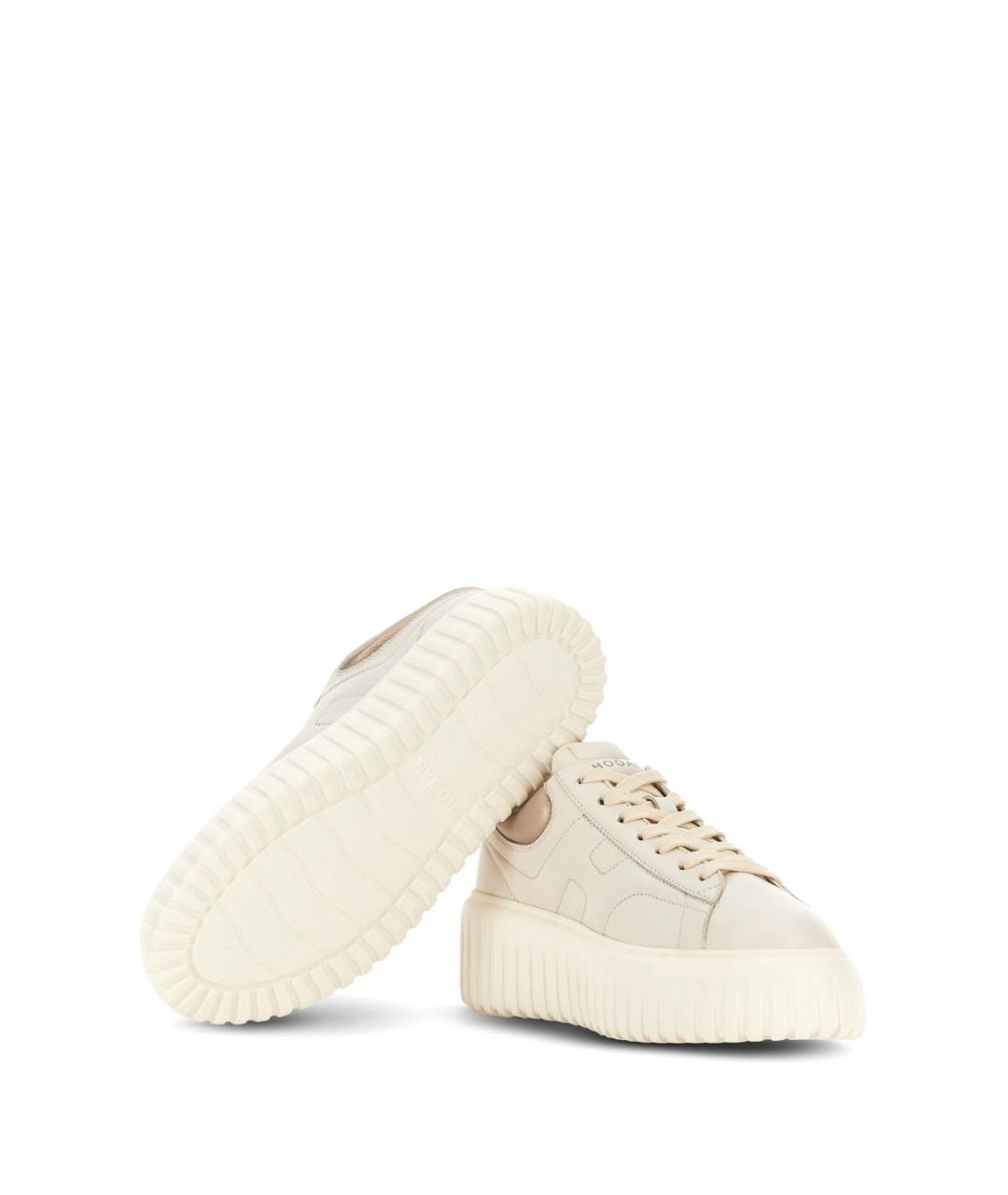 HOGAN Белые кожаные кеды, фото 3