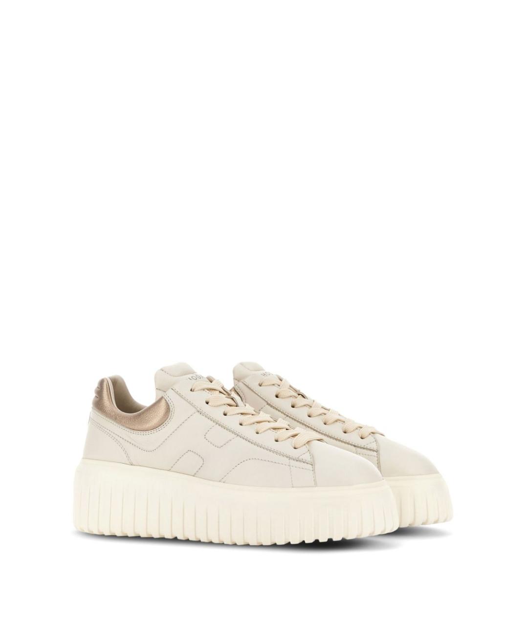 HOGAN Белые кожаные кеды, фото 5