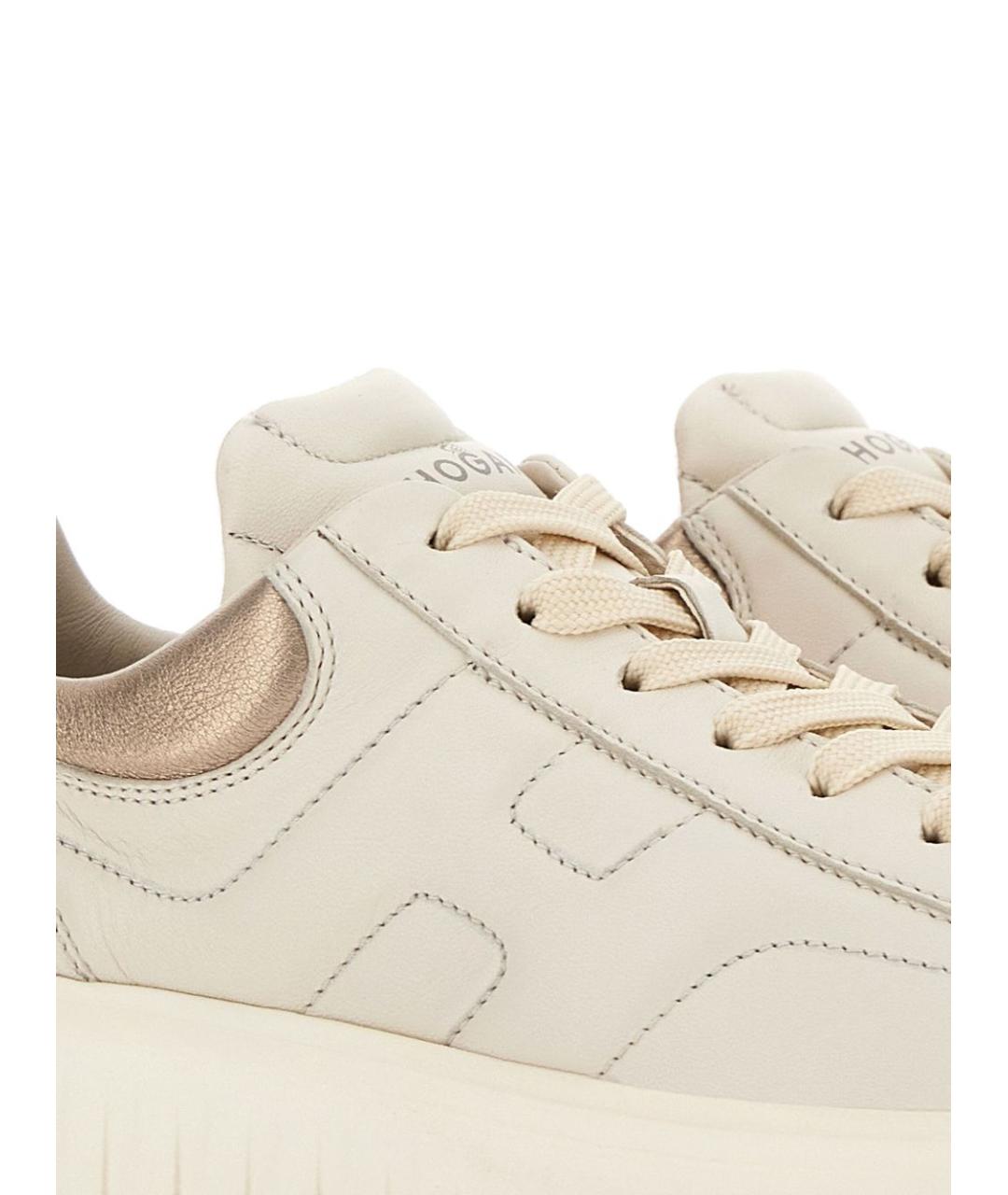 HOGAN Белые кожаные кеды, фото 2