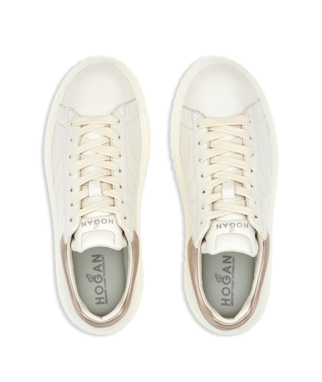 HOGAN Белые кожаные кеды, фото 4