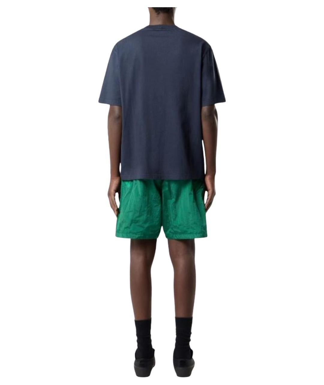 STONE ISLAND Синяя хлопковая футболка, фото 2