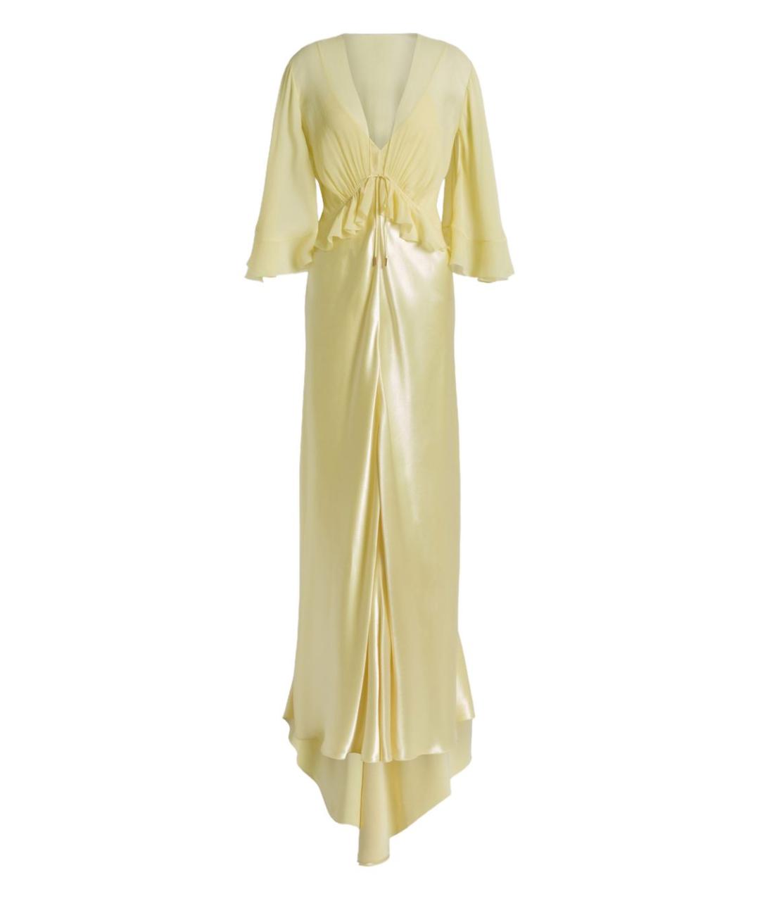 ALBERTA FERRETTI Желтое повседневное платье, фото 1