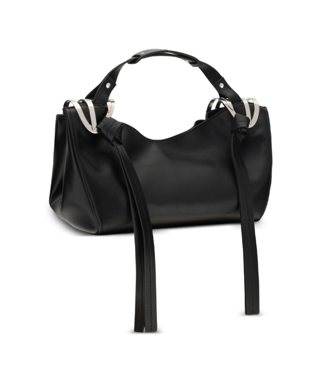 DIESEL Черная сумка с короткими ручками из искусственной кожи, фото 3