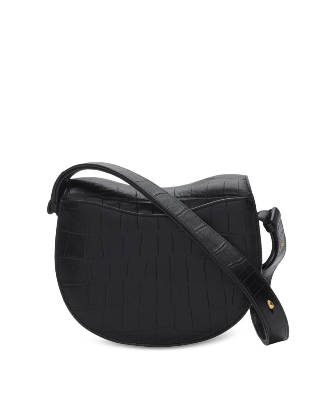 BURBERRY Черная кожаная сумка через плечо, фото 3