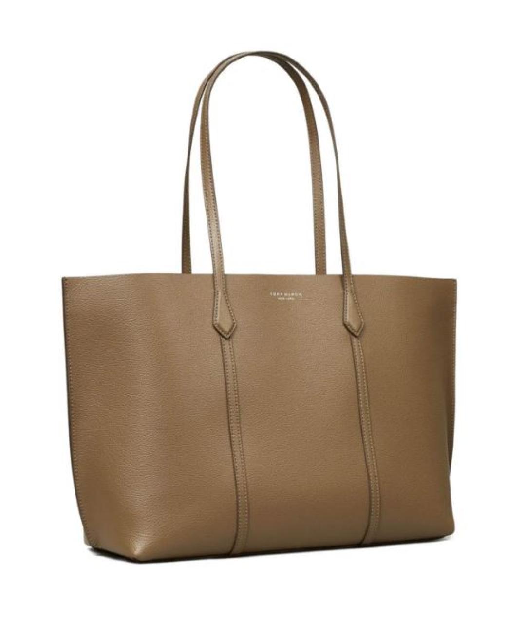 TORY BURCH Коричневая кожаная сумка тоут, фото 2