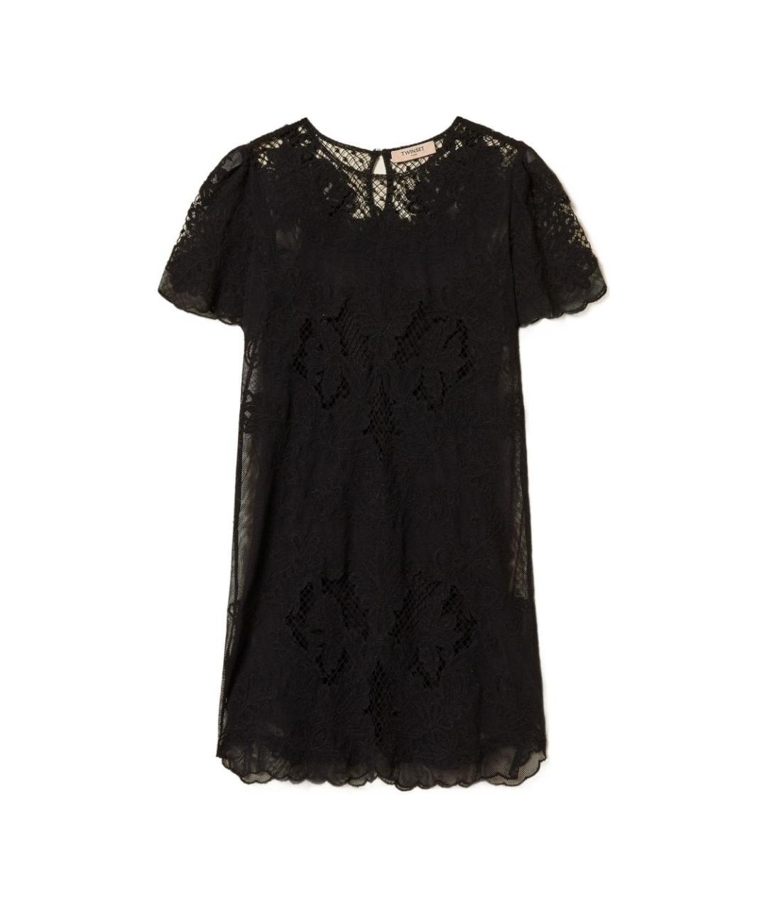 TWIN-SET Черное вечернее платье, фото 1