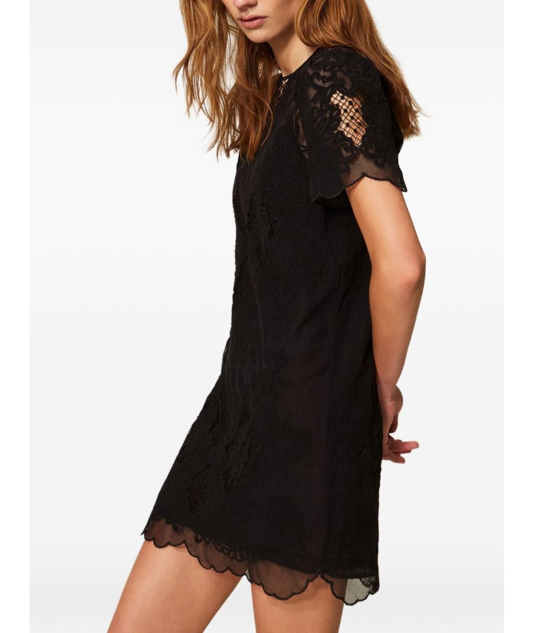 TWIN-SET Черное вечернее платье, фото 2