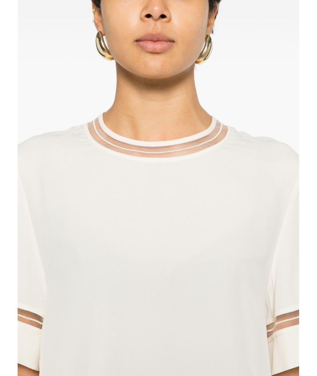 FABIANA FILIPPI Бежевая футболка, фото 2