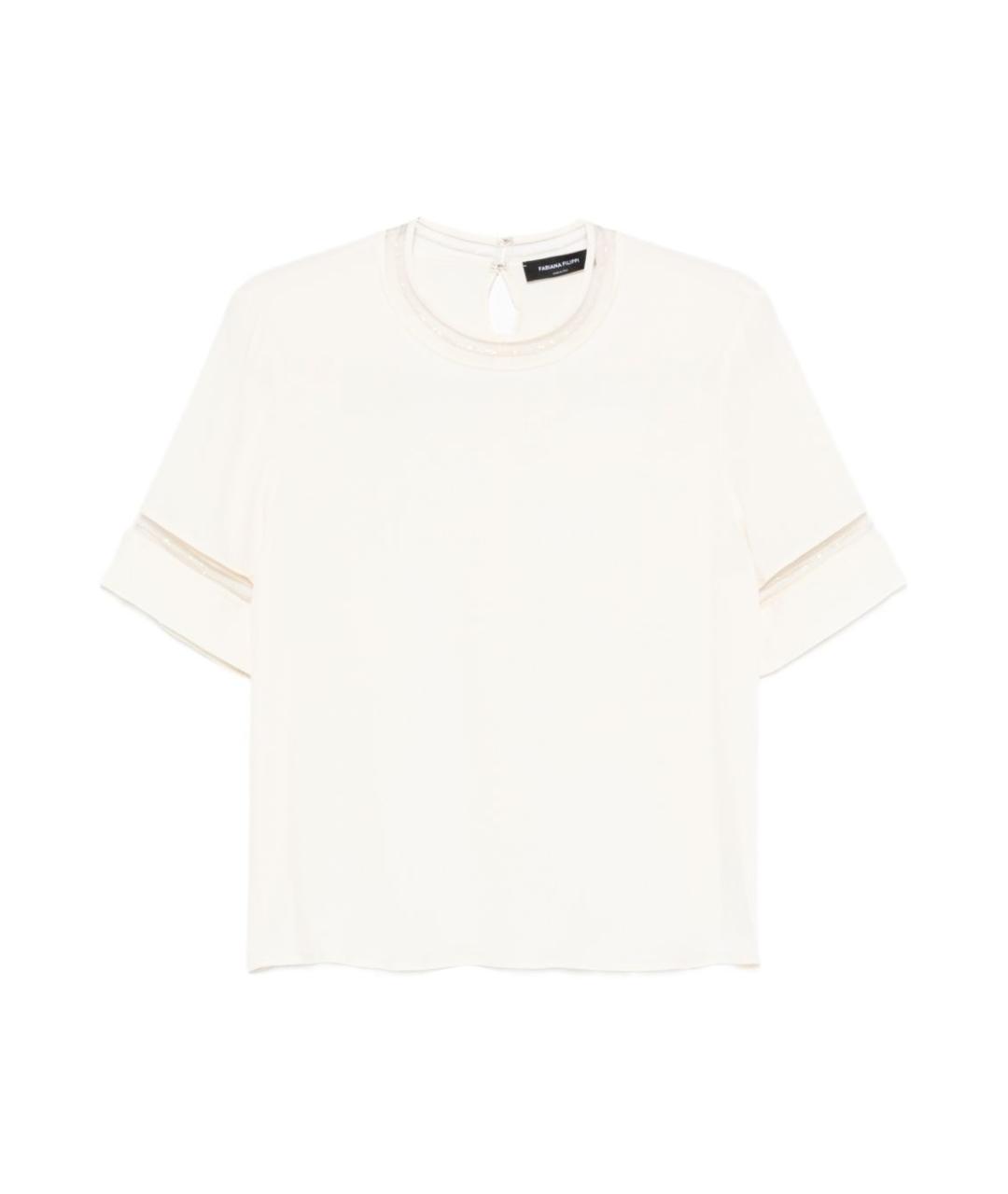 FABIANA FILIPPI Бежевая футболка, фото 1