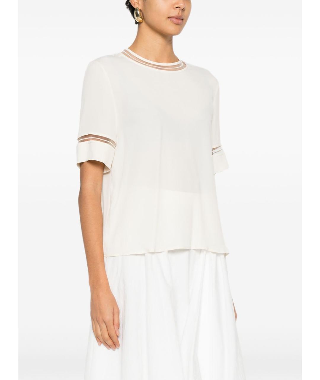 FABIANA FILIPPI Бежевая футболка, фото 5