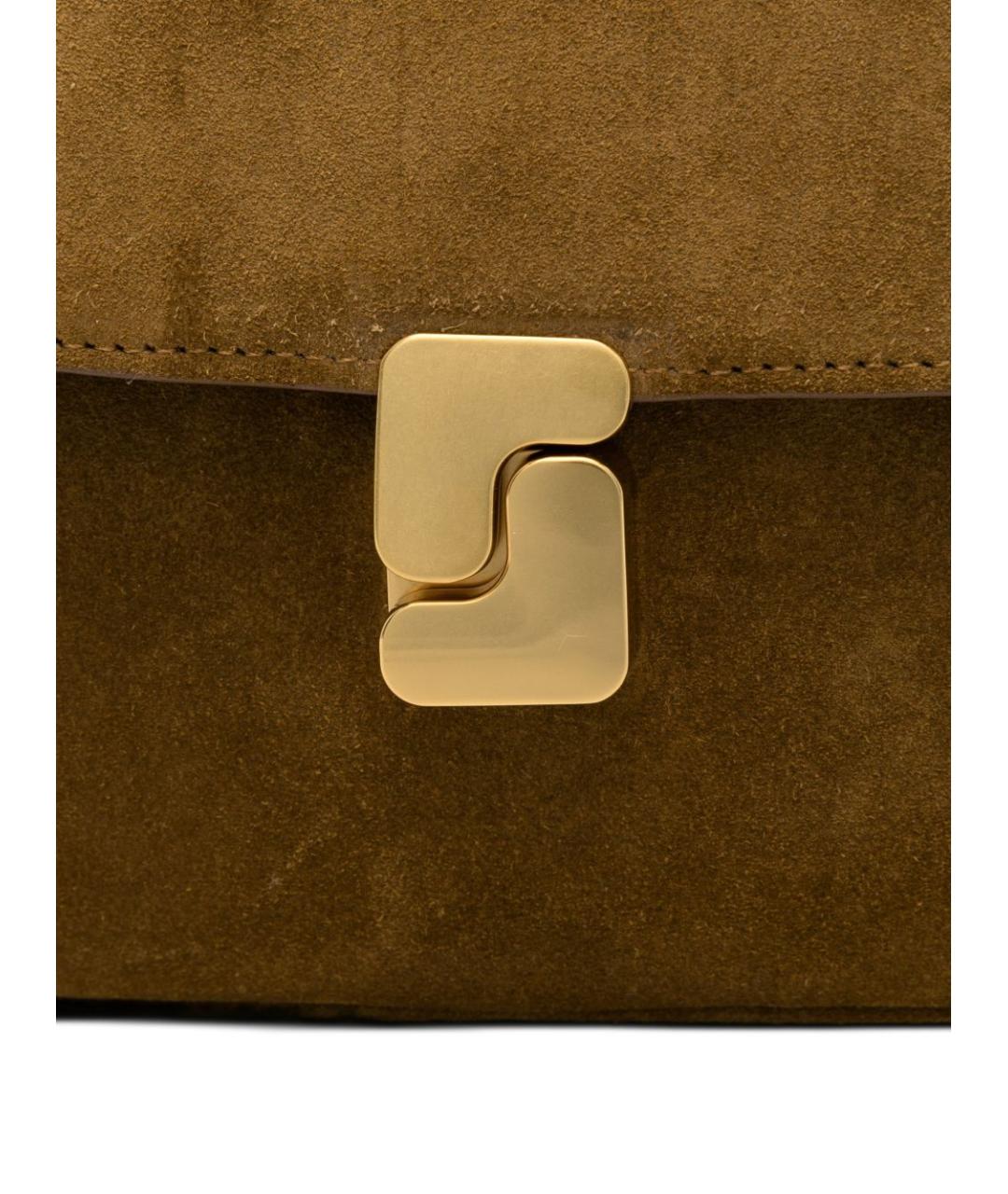 SOEUR Коричневая замшевая сумка через плечо, фото 5