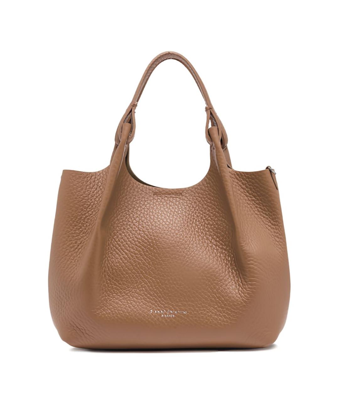 Gianni Chiarini Коричневая кожаная сумка тоут, фото 1