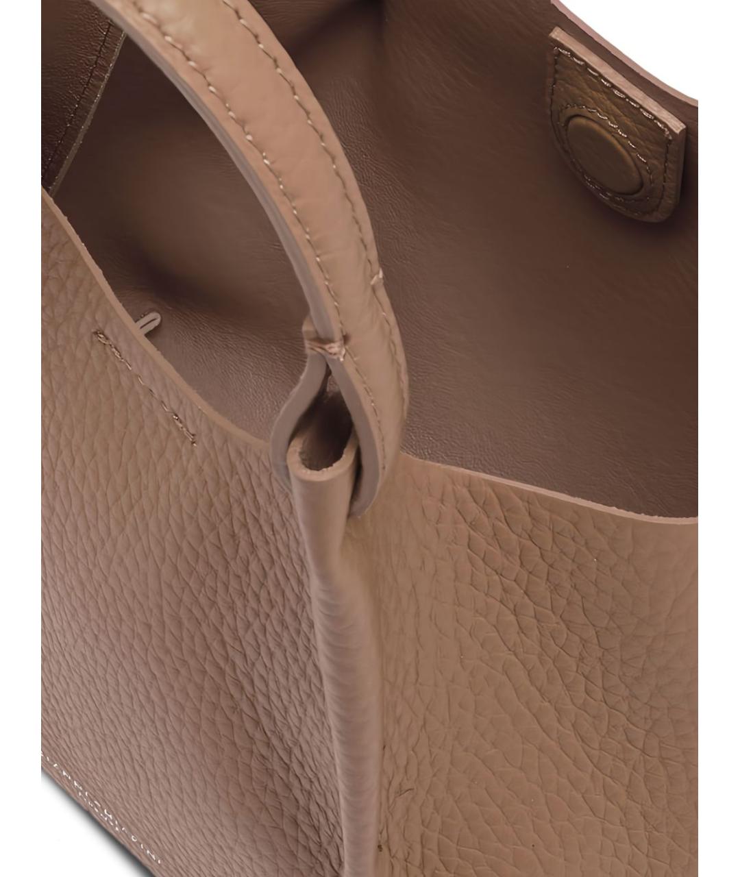 Gianni Chiarini Коричневая кожаная сумка тоут, фото 4