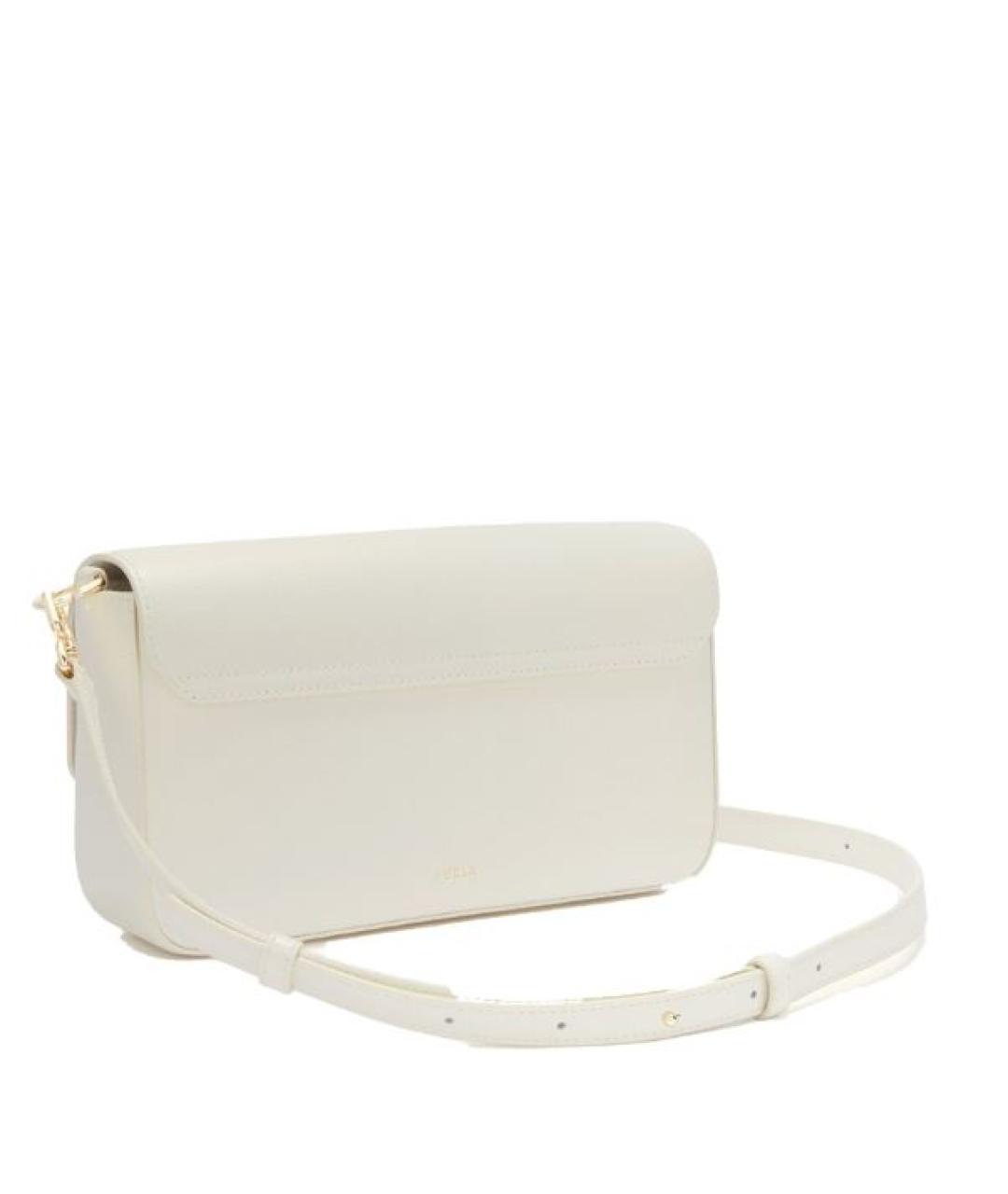 FURLA Белая кожаная сумка через плечо, фото 2