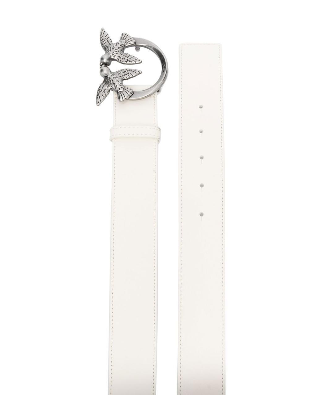 PINKO Белый кожаный ремень, фото 2