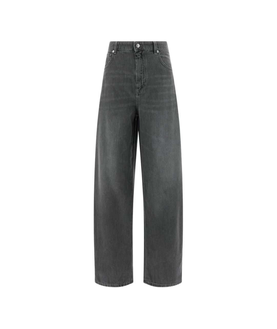 'S MAX MARA Серые хлопковые прямые джинсы, фото 1