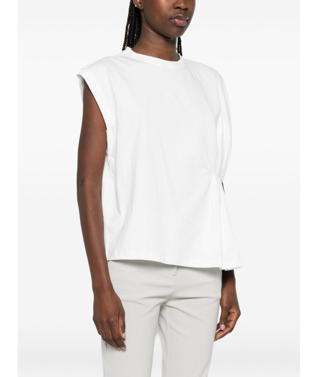 TWIN-SET Белый хлопковый джемпер / свитер, фото 3