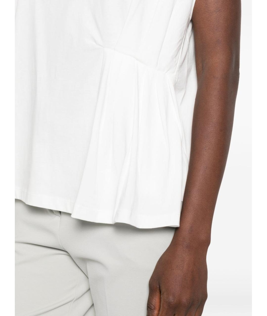 TWIN-SET Белый хлопковый джемпер / свитер, фото 2