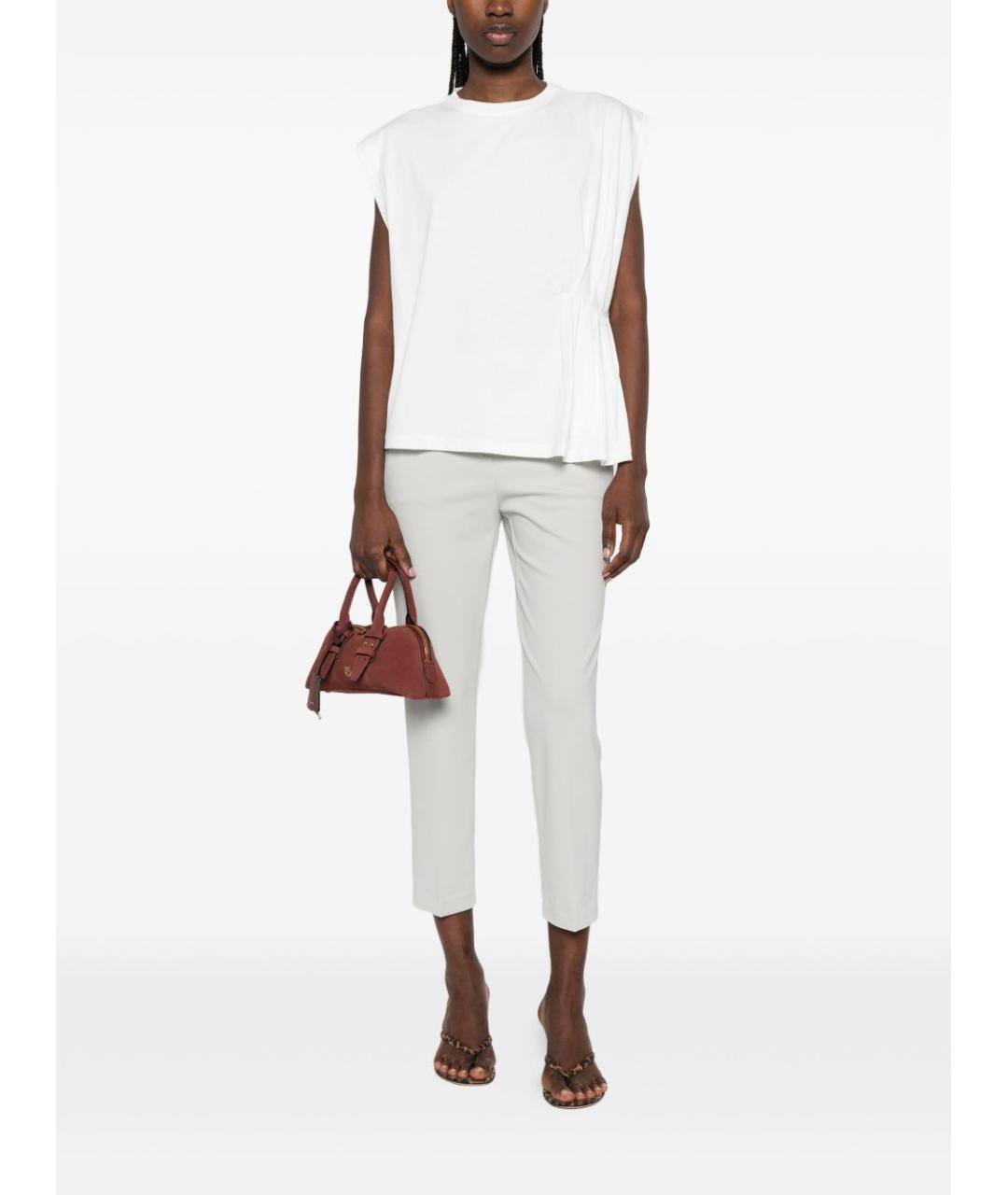 TWIN-SET Белый хлопковый джемпер / свитер, фото 5