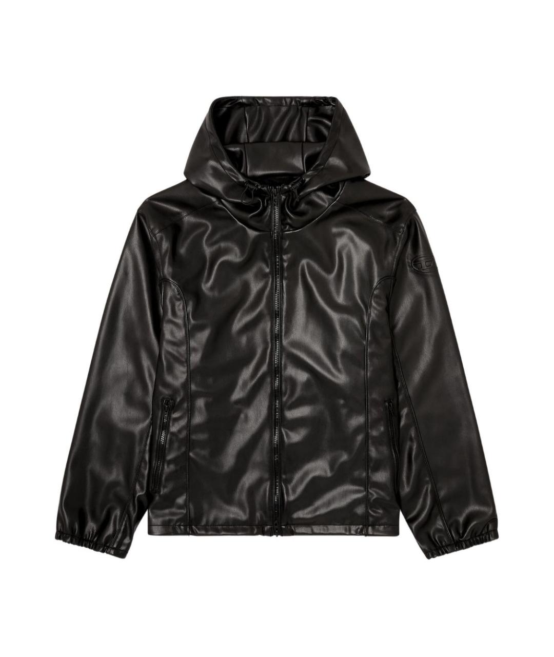 DIESEL Черная полиэстеровая куртка, фото 1