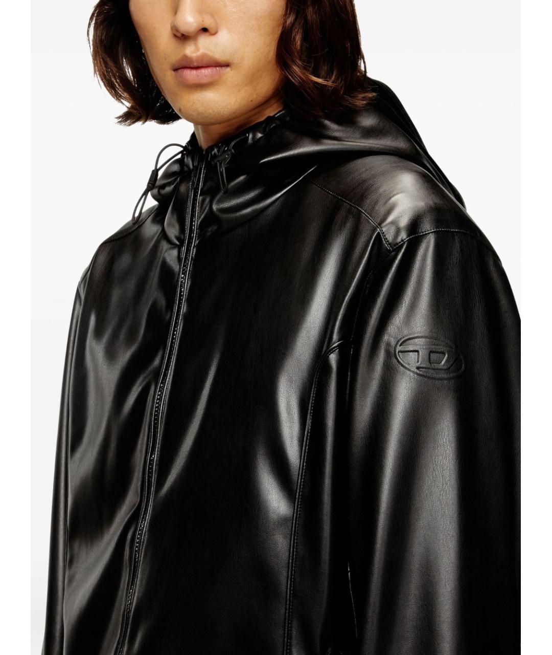 DIESEL Черная полиэстеровая куртка, фото 4