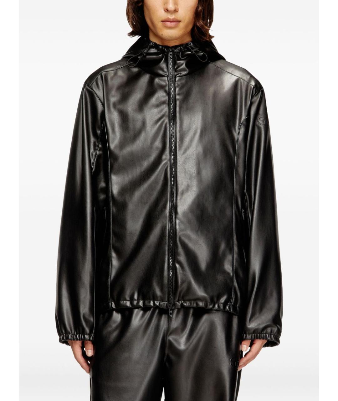 DIESEL Черная полиэстеровая куртка, фото 2