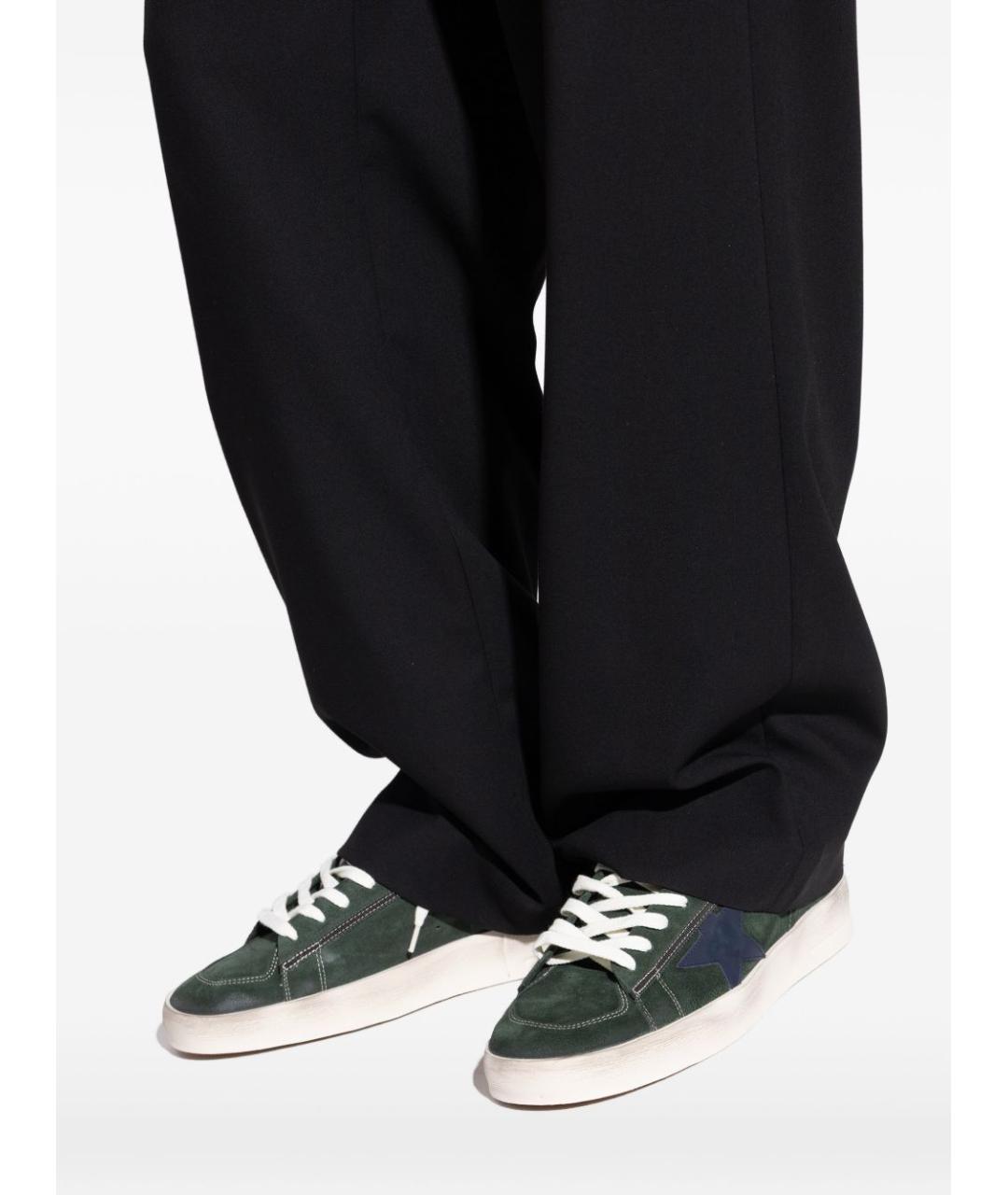 GOLDEN GOOSE DELUXE BRAND Зеленые замшевые низкие кроссовки / кеды, фото 4