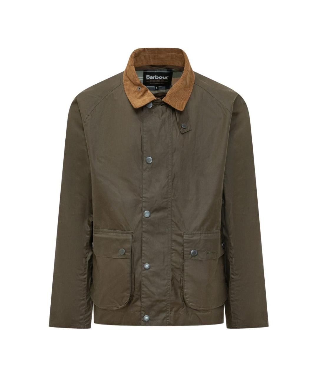 BARBOUR Хаки хлопковая куртка, фото 1