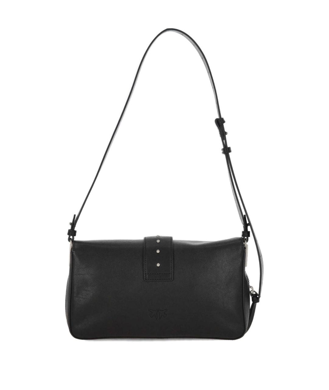 PINKO Черная кожаная сумка через плечо, фото 3