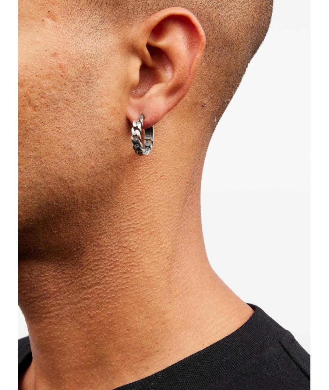 MM6 MAISON MARGIELA Серебряные металлические серьги, фото 2