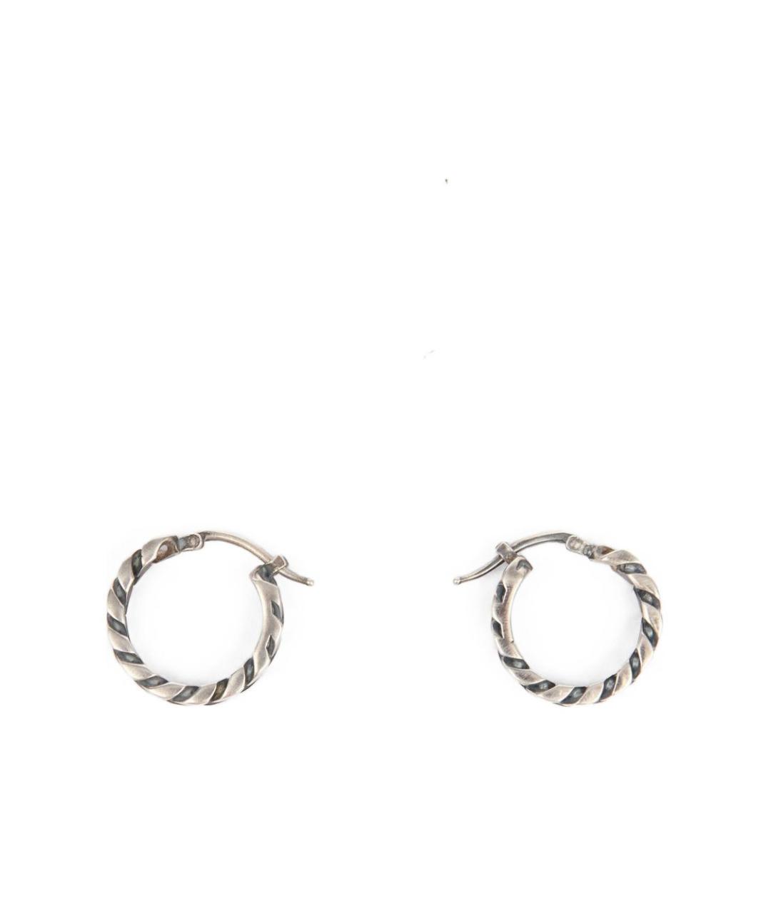 MM6 MAISON MARGIELA Серебряные металлические серьги, фото 1