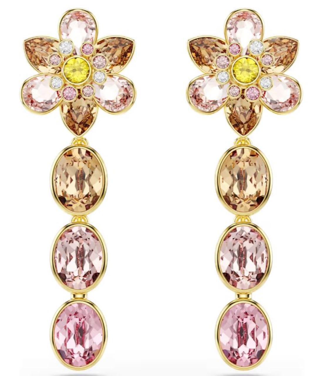 SWAROVSKI Мульти металлические серьги, фото 1