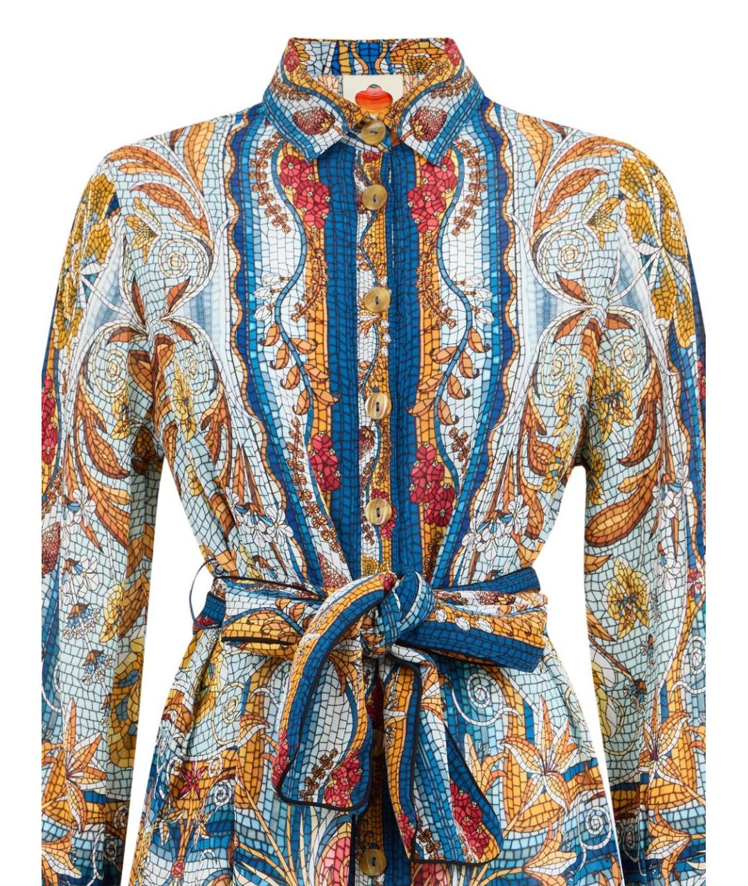 FARM RIO Мульти хлопковое повседневное платье, фото 3