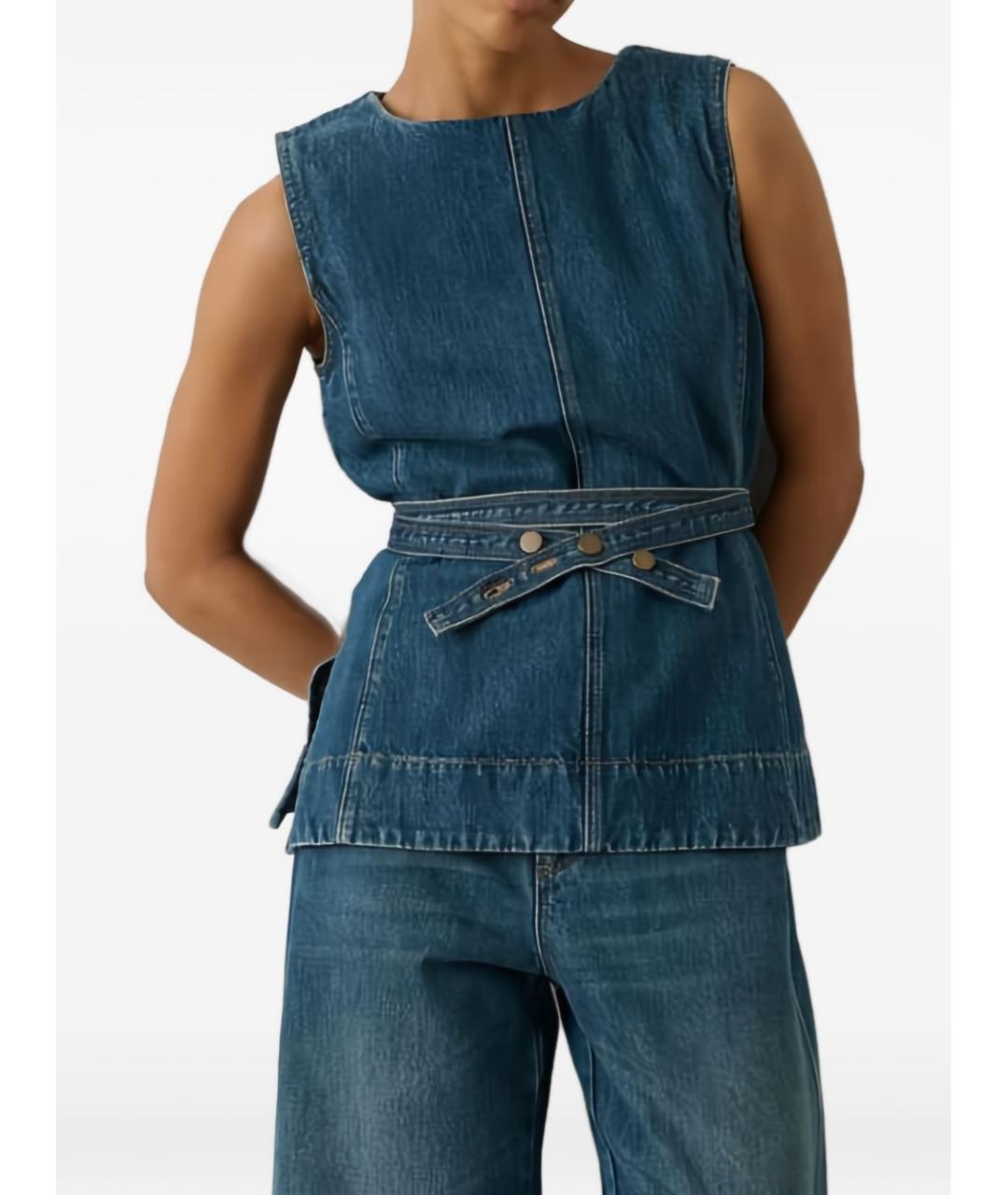 SOEUR Синяя хлопковая рубашка, фото 2