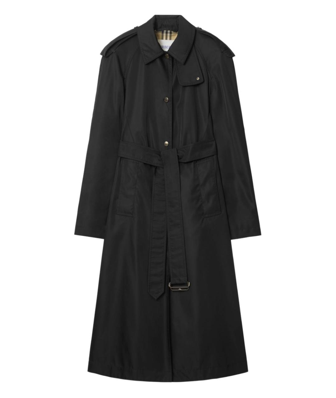 BURBERRY Черное пальто, фото 1