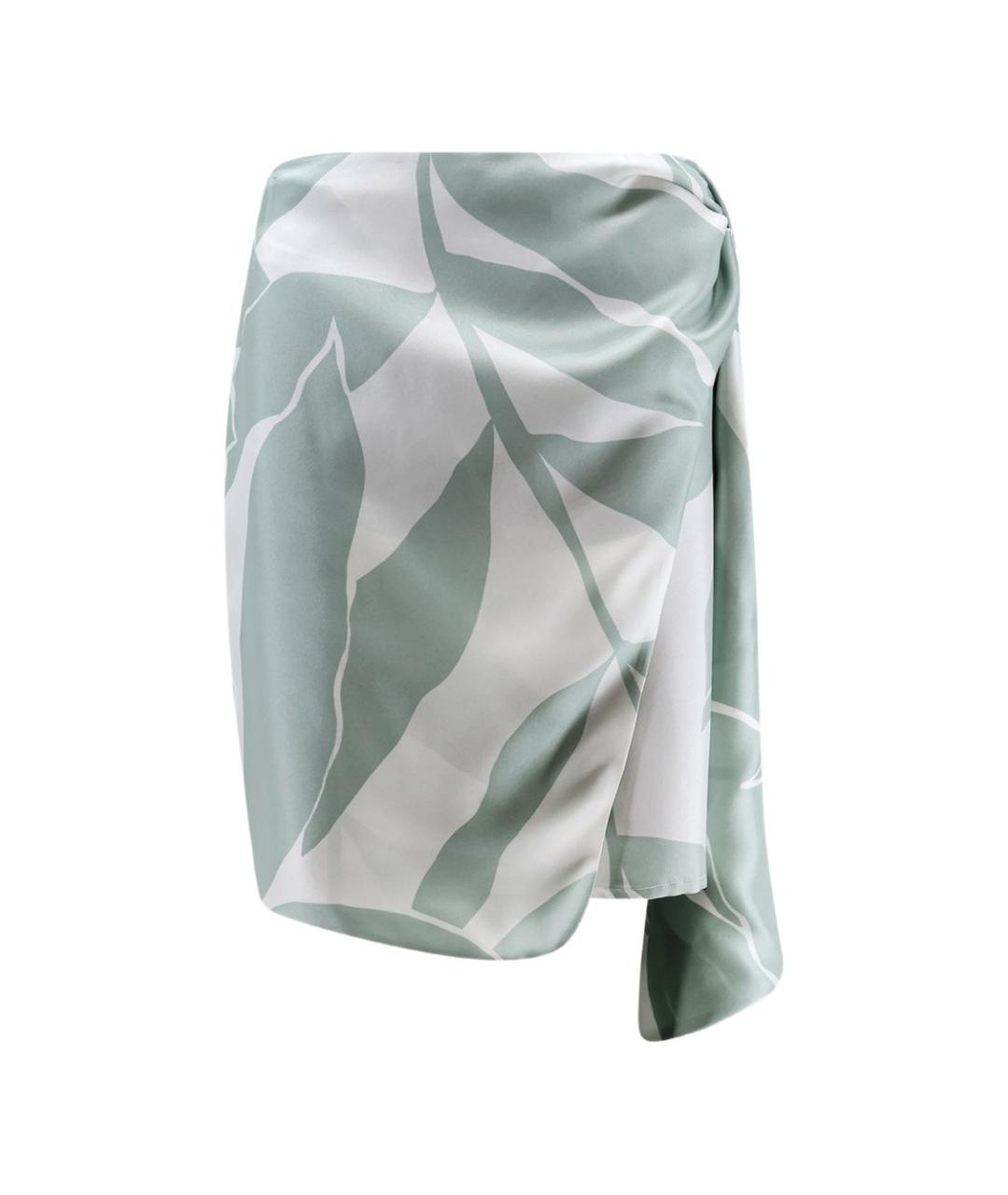 MAX MARA Мульти шелковая юбка мини, фото 1