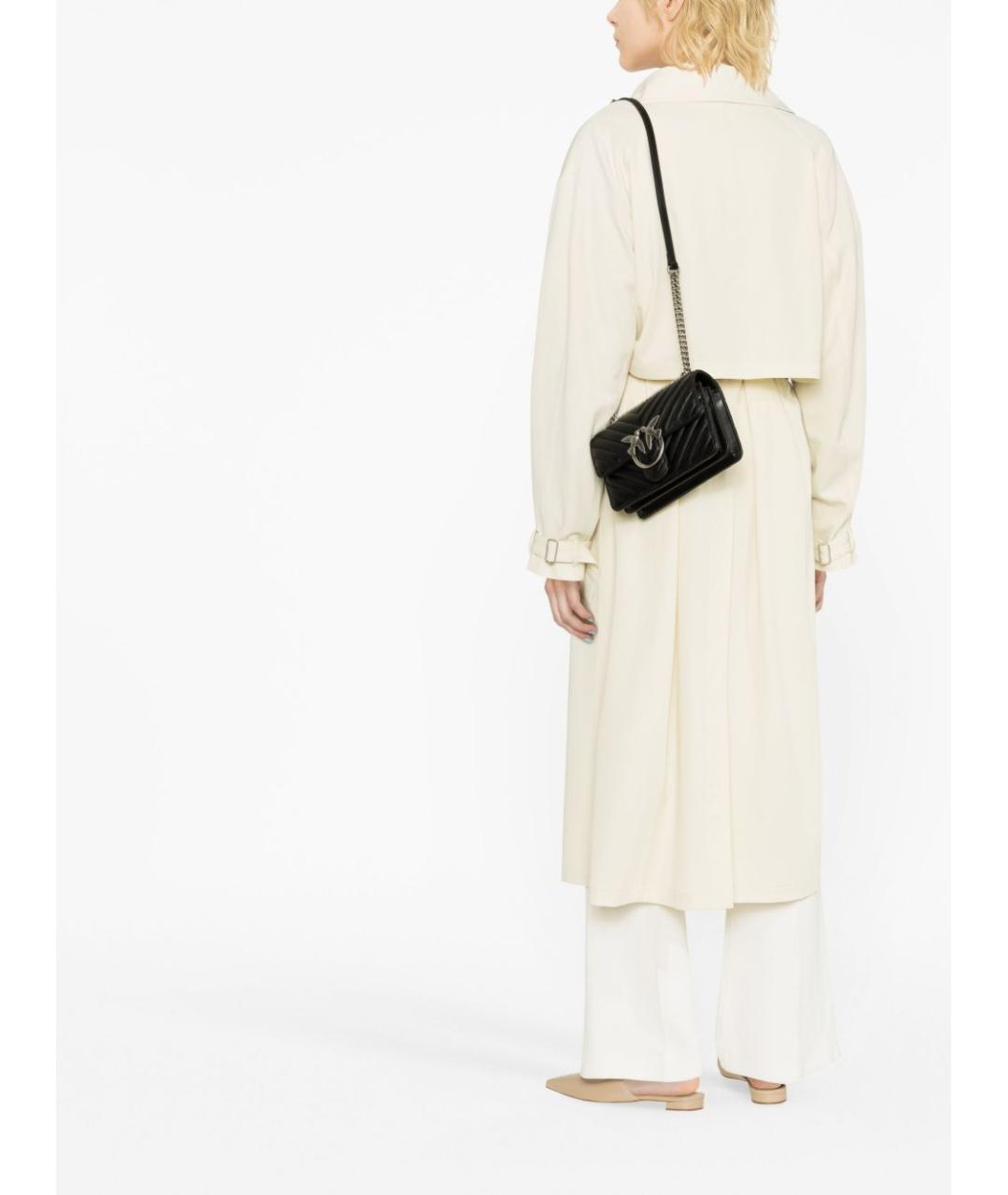 PINKO Черная кожаная сумка через плечо, фото 3