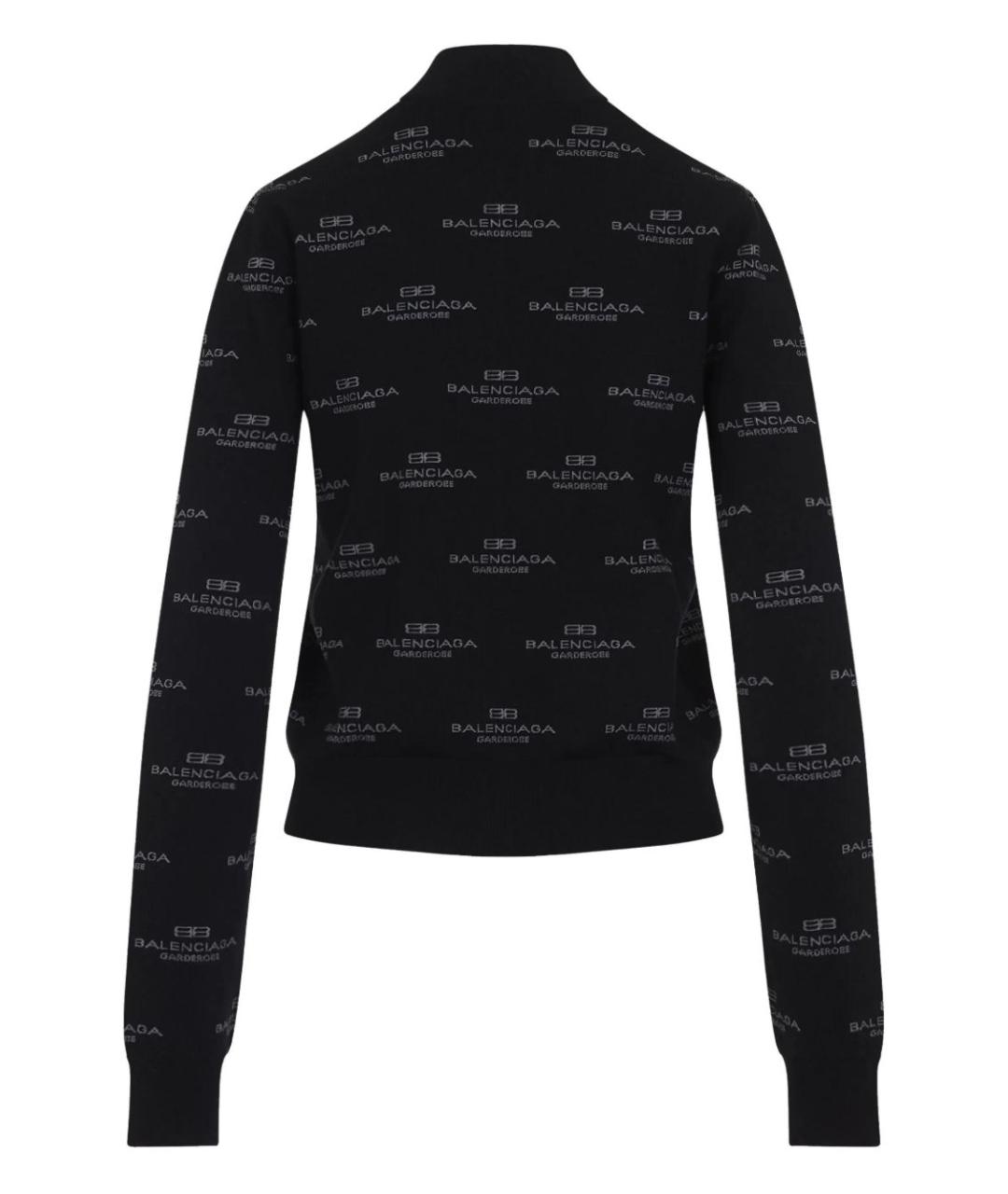 BALENCIAGA Черный шерстяной кардиган, фото 3